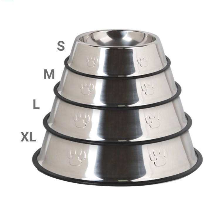 پخش عمده ظرف غذای استیل سگ و گربه ضد لغزش طرح پنجه برای پتشاپها و پخشکنندههای سراسر ایران